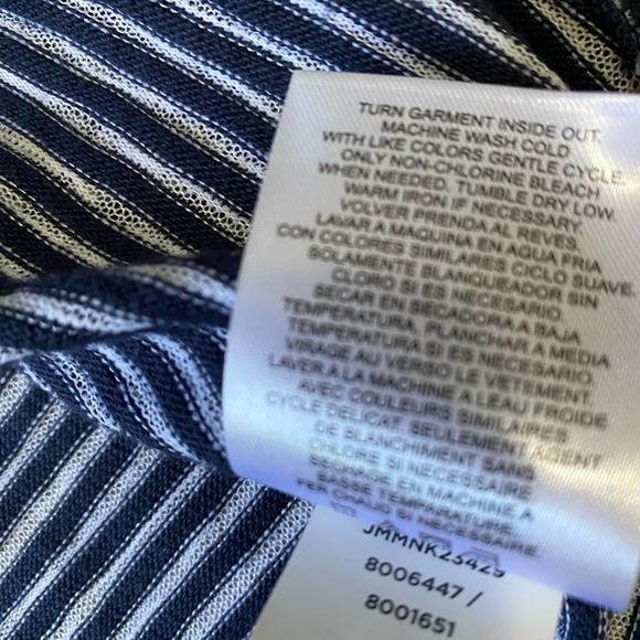 Jones New York Cotton Blend Boatneck Sleeveless Nautical Coastal Knit Top-Sz-L - Picture 13 of 16
